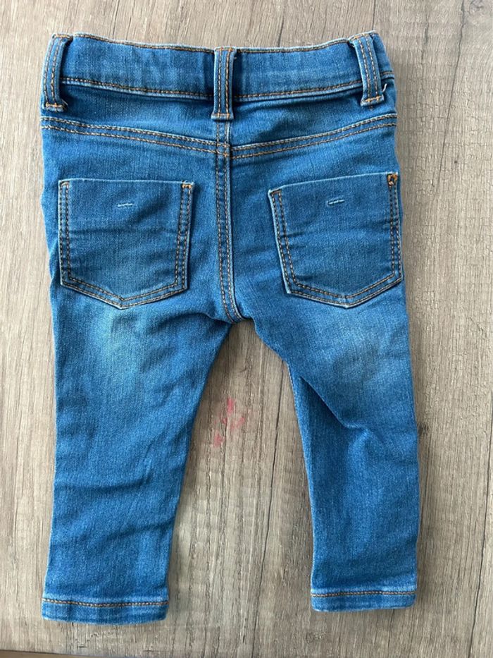 Ensemble jean t-shirt manches longues 6 mois - photo numéro 3