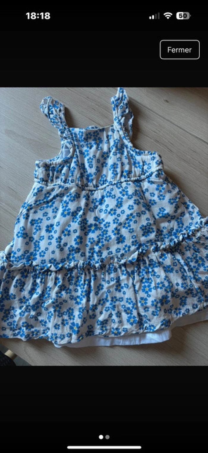 Robe fleuri bébé fille
