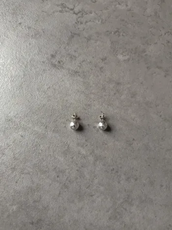Boucles d'oreilles perles en argent