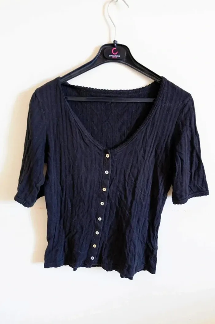 C48 blouse noir La redoute M