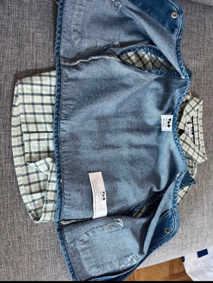 Ensemble jean chemise gilet tape à l œil - photo numéro 4