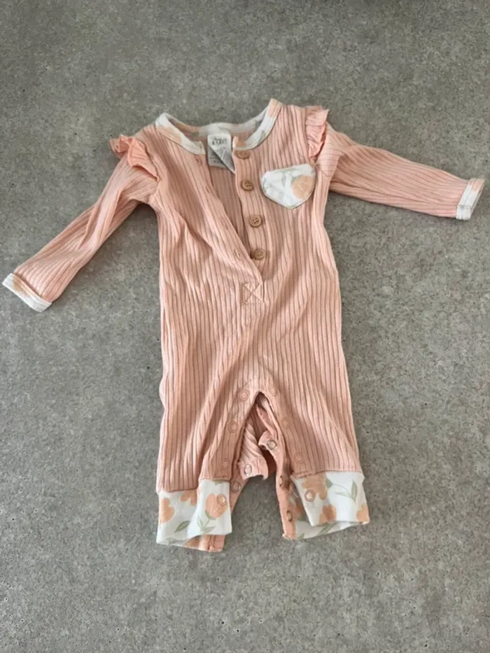 Pyjama saumon fille 0-3 mois