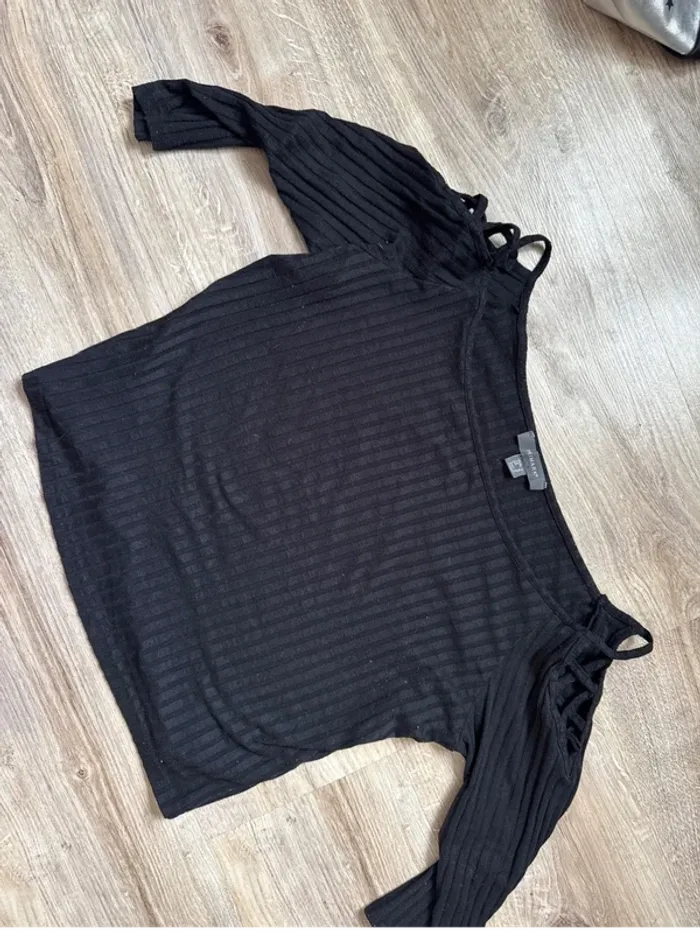T-shirt manches longues taille 46 noir - photo numéro 2