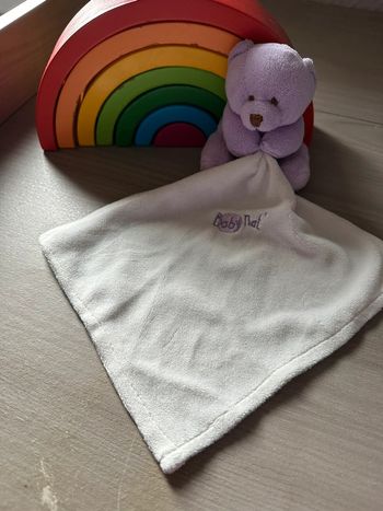 Doudou ours violet  Baby Nat