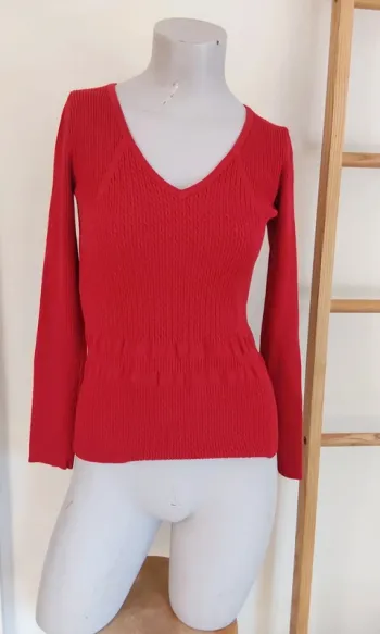 Pull chaussette rouge T 36