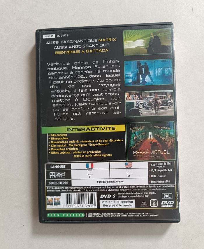 DVD Passé virtuel - photo numéro 3