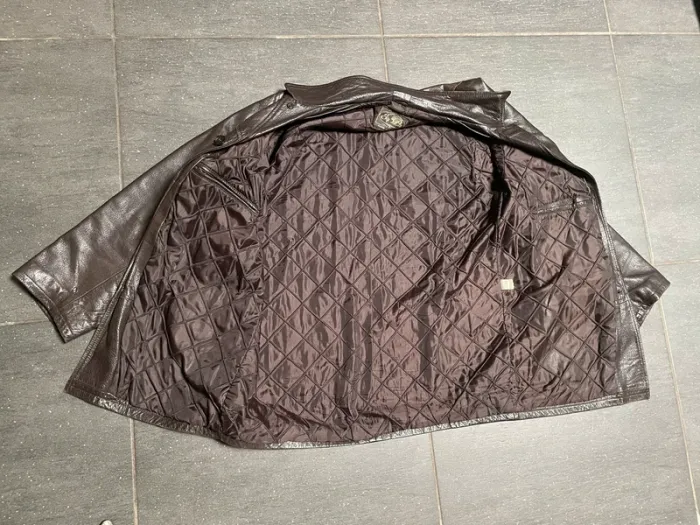 Manteau cuir italien marron XXL / 54 Vera Pelle - photo numéro 4