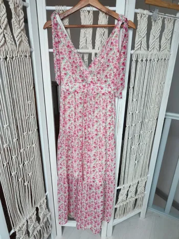 Robe longue fleurie