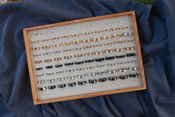 Lot de 80 bagues en acier inoxydable