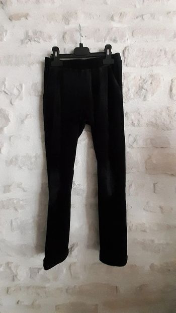 Jegging chic velour noir 8 ans