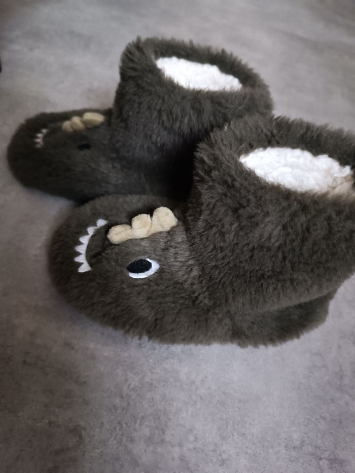 Chaussons montants doublés Dinosaures - photo numéro 2