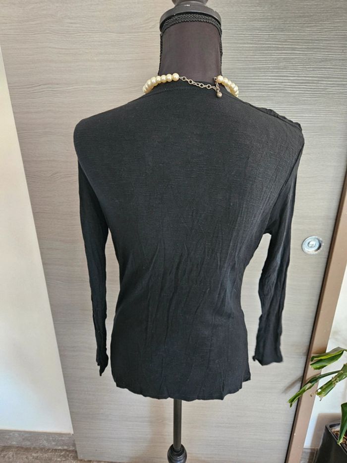 Pull noir col tombant - photo numéro 3