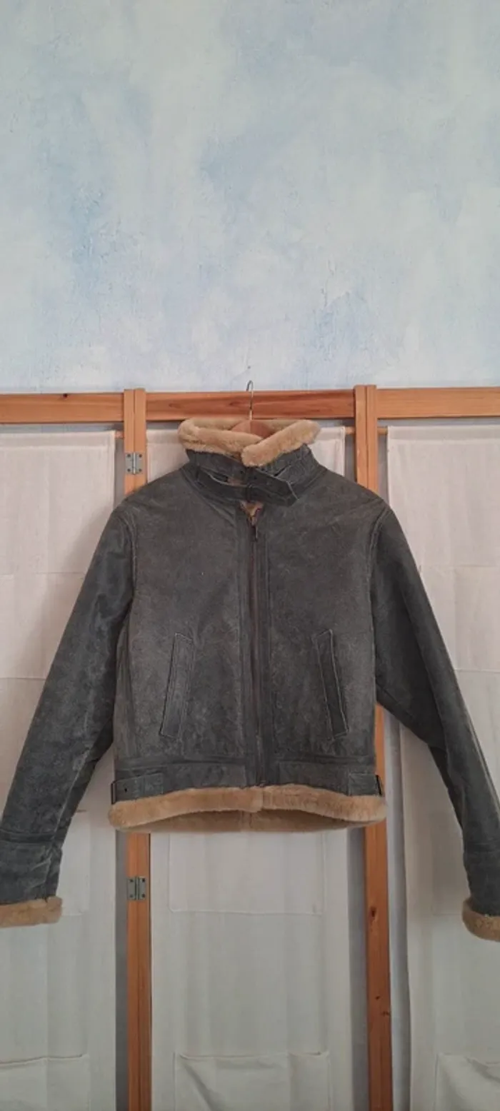 Blouson aviateur/ Blouson Vintage / Perfecto / Blouson aviateur vintage - photo numéro 2