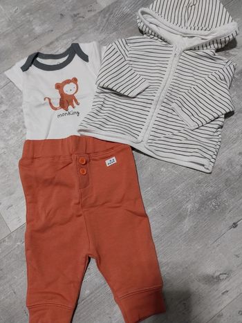 Ensemble 3pieces mixte 1 mois