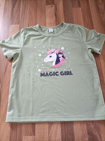 Tee-shirt olive licorne 5 ans shein