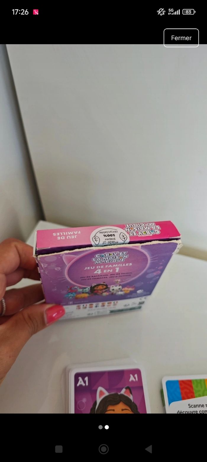 Jeux de cartes Gabby et la maison magique 4en1 - photo numéro 2