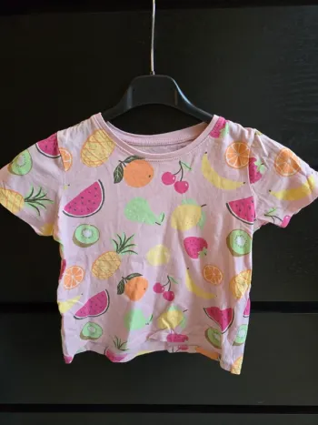 Tee-shirt rose fruit Primark