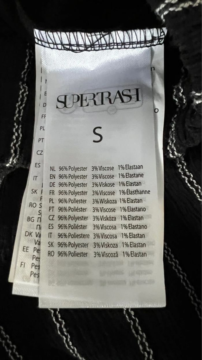 Pantalon fluide à jambes larges en parfait état taille S marque supertrash - photo numéro 7