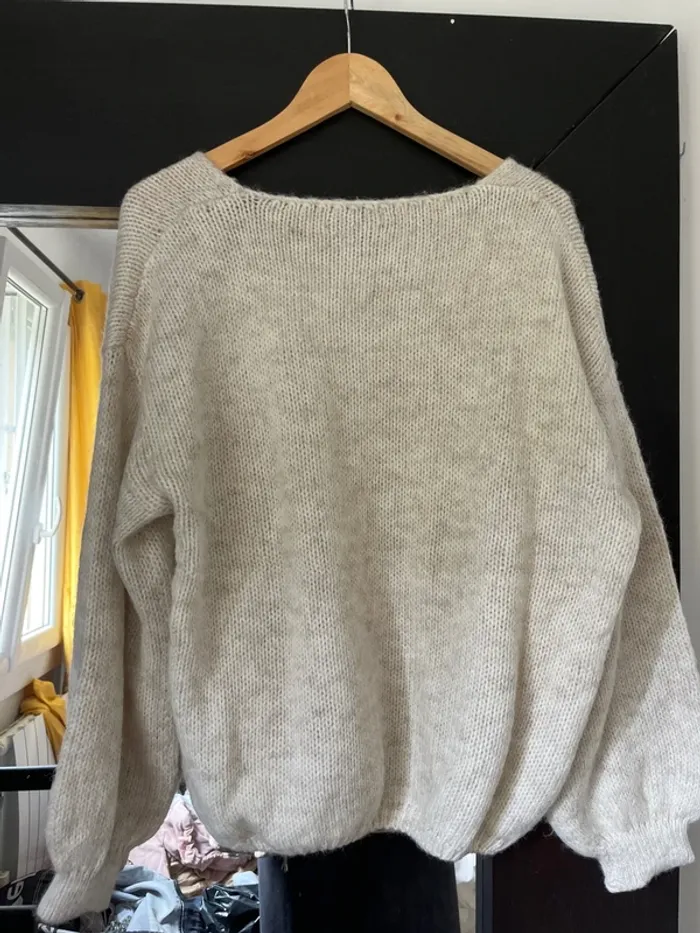 Pull col V femme Smiley - photo numéro 5