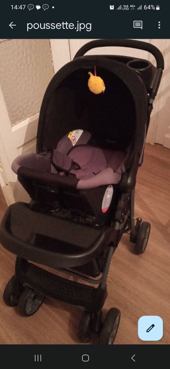 Poussette quax complet