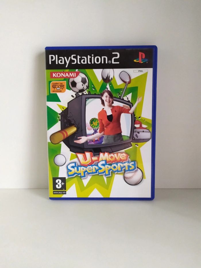 U-Move Super Sports PlayStation 2 Ps2 Sony Konami boîte