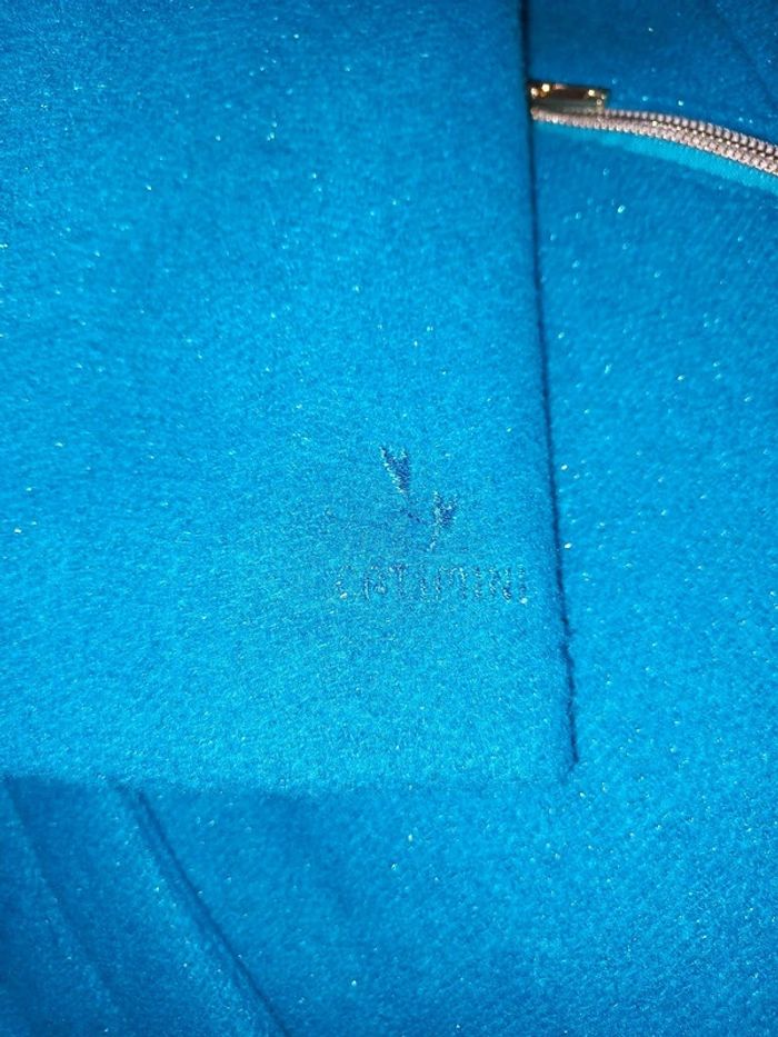 Magnifique manteau turquoise neuf Catimini 8 ans - photo numéro 5