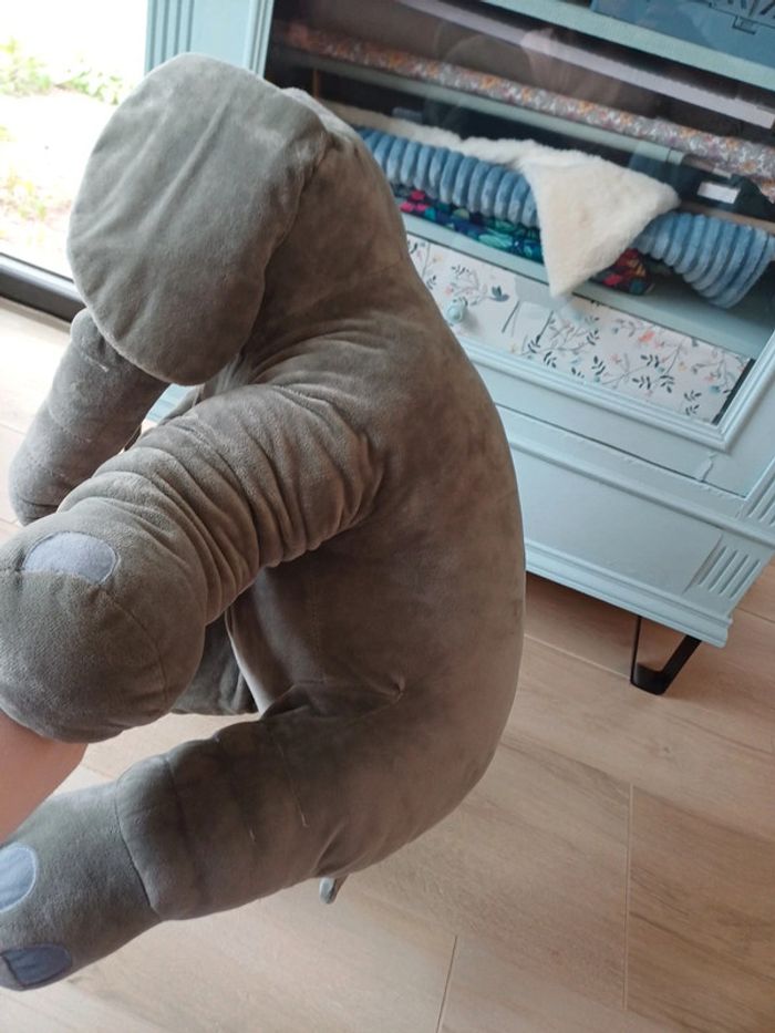 Peluche éléphant géant photo naissance - photo numéro 4
