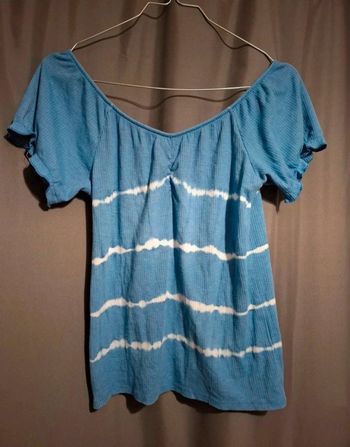 Tee-shirt bleu Cache Cache T38