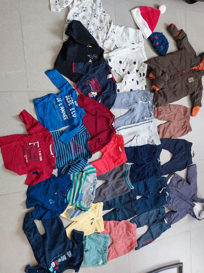 Lot vêtements garçon bébé 6 mois