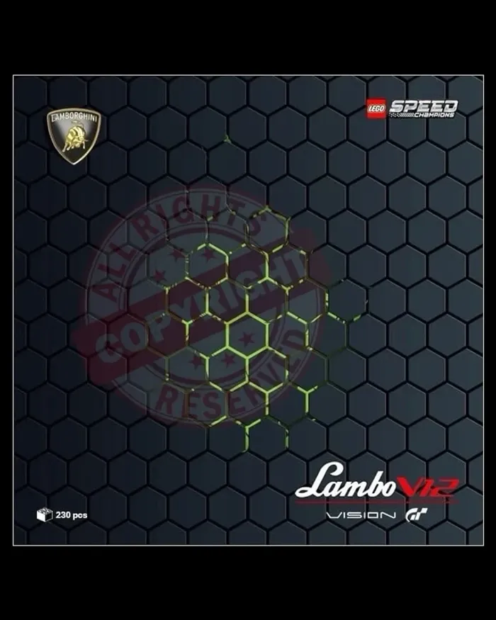 Cadre LEGO Speed Champions – Lamborghini V12 GP (Sans LEGO) - photo numéro 5