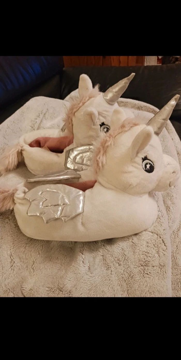 Chaussons licorne taille 36/37 - photo numéro 2