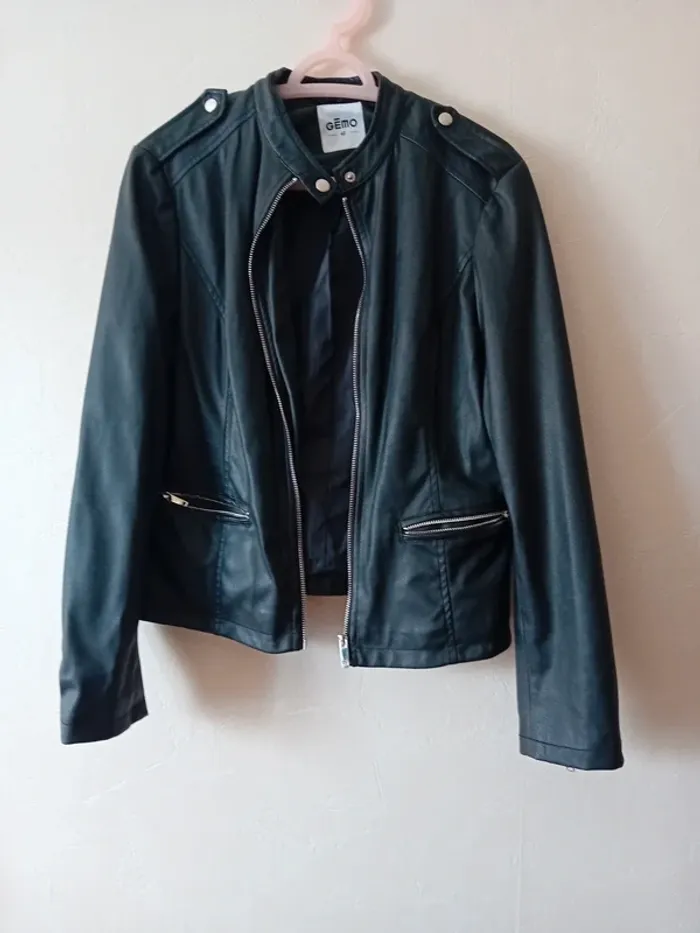 Veste perfecto imitation cuir - photo numéro 2