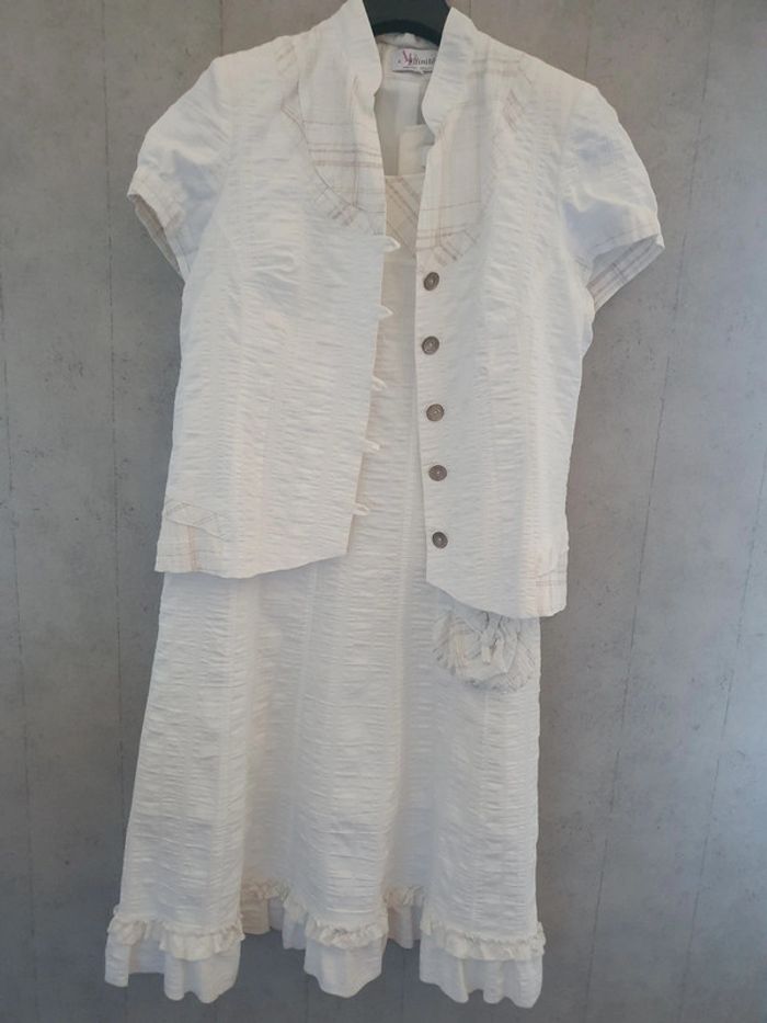 Ensemble robe sans manche + veste