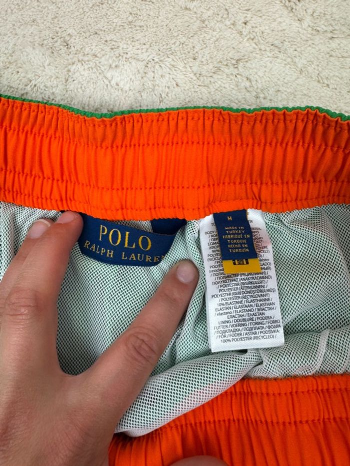 Short de Bain Ralph Lauren Vert Uni Neuf Taille M - photo numéro 9