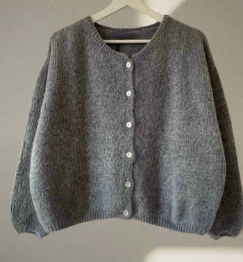 Gilet cardigan gris