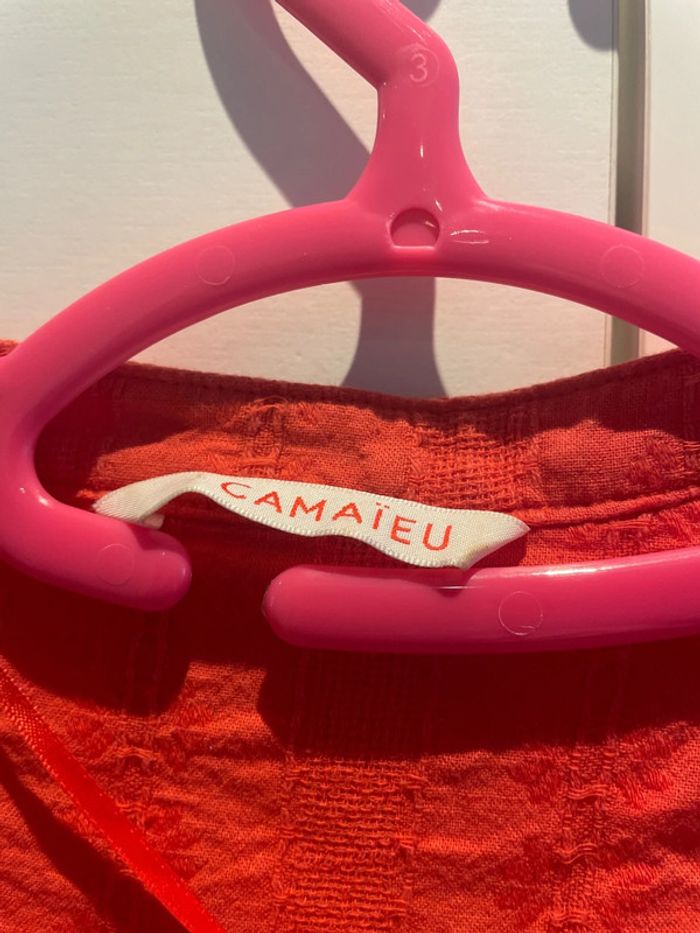 Tunique 3/4 orange Camaïeu - photo numéro 2