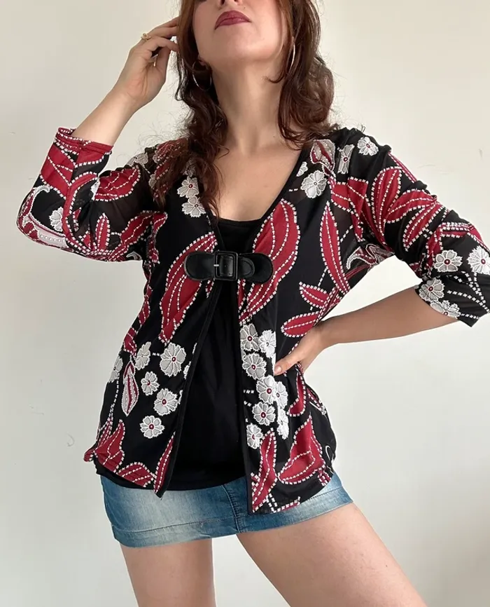 Haut vintage y2k années 2000 à motifs taille L