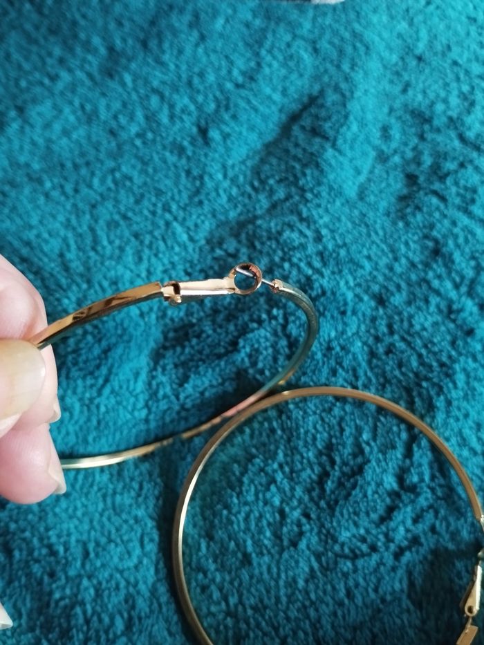 Grandes créoles dorées - photo numéro 3