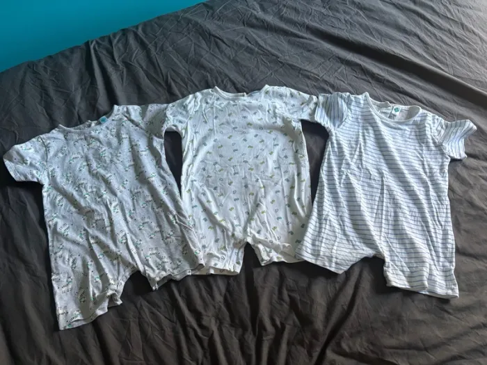 Lot de 3 combinaisons short 36mois 3 ans