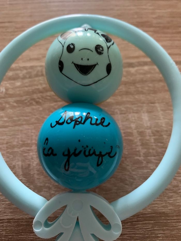 2 hochets et 1 anneau de dentition Sophie la girafe - photo numéro 3