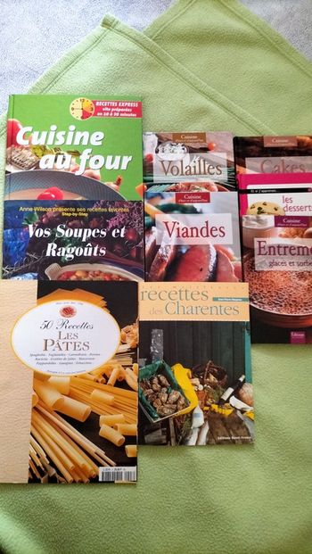 Lot de 9 livres de cuisine