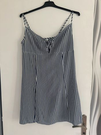 Robe rayures blanche et noire