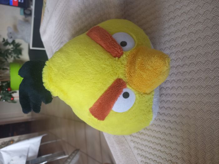 🧸 Peluche – Doudou Chuck Angry Birds jaune - photo numéro 2