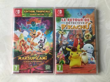 Le retour de Pikachu + Marsupilami le secret du sarcophage - Nintendo Switch