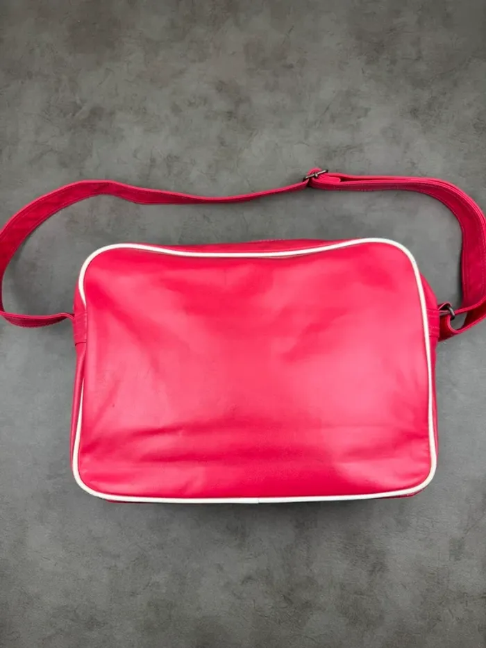 Messenger Bag Adidas Vintage Rose Fuchsia Y2k 00’s - photo numéro 7