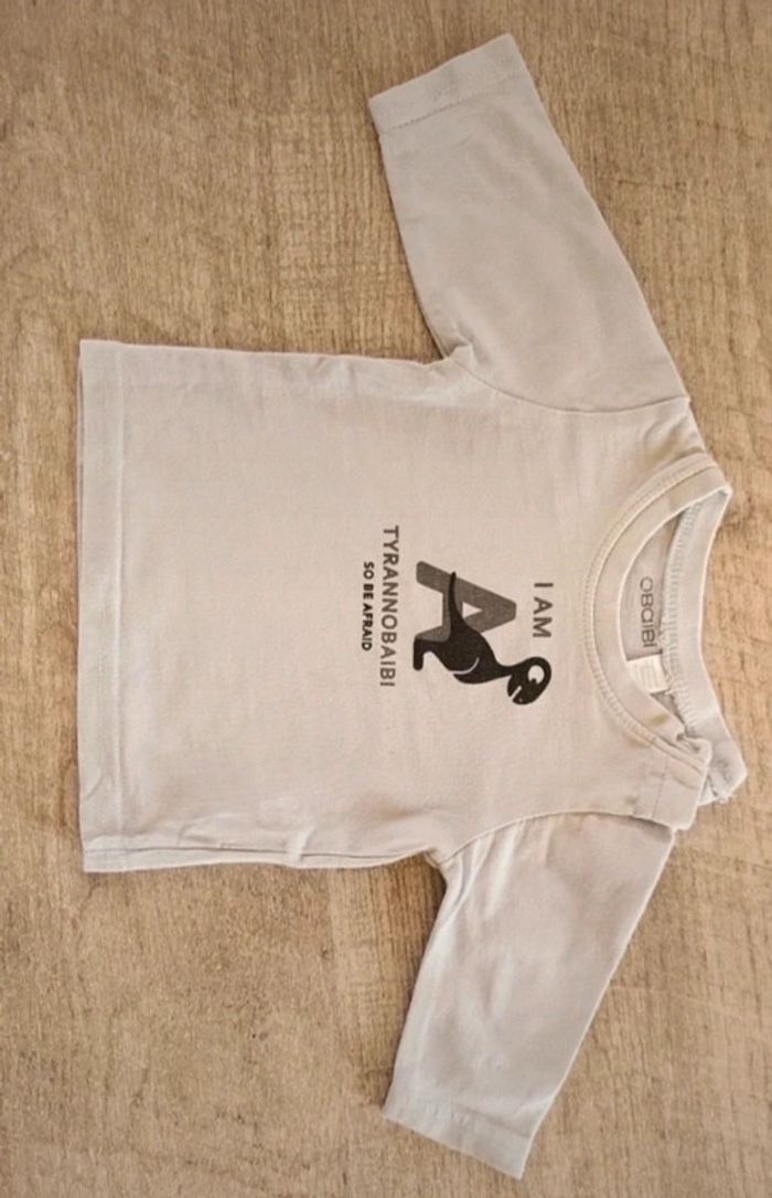 Maillots manches longues et 1 manches courtes bébé 1mois - photo numéro 2