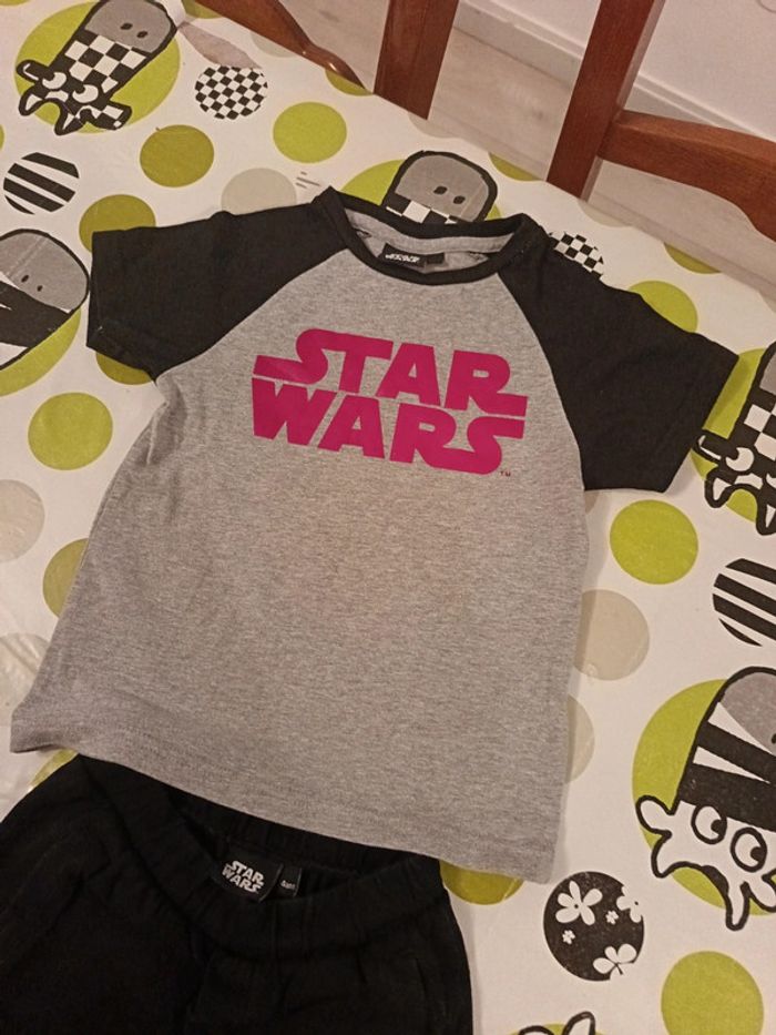 Ensemble short + tee-shirt Starwars 4 ans - photo numéro 2