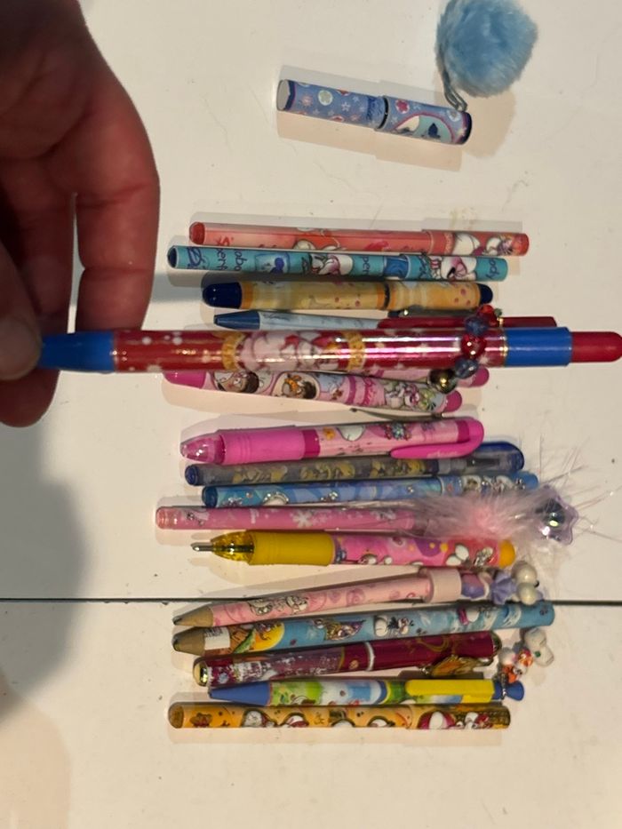 Lot de 18 stylos diddl pour collection