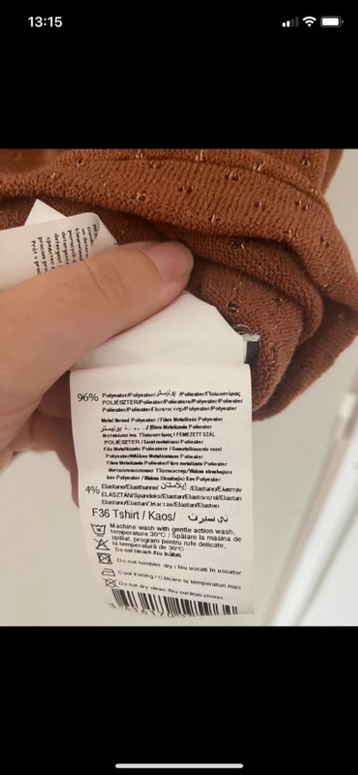 Pull léger à manches courtes taille 34 Camaïeu - photo numéro 7