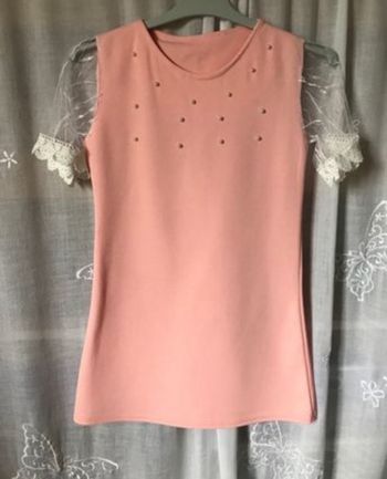 Très jolie robe de cérémonie perles 6 ans